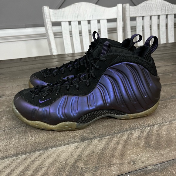 foamposite purple and black